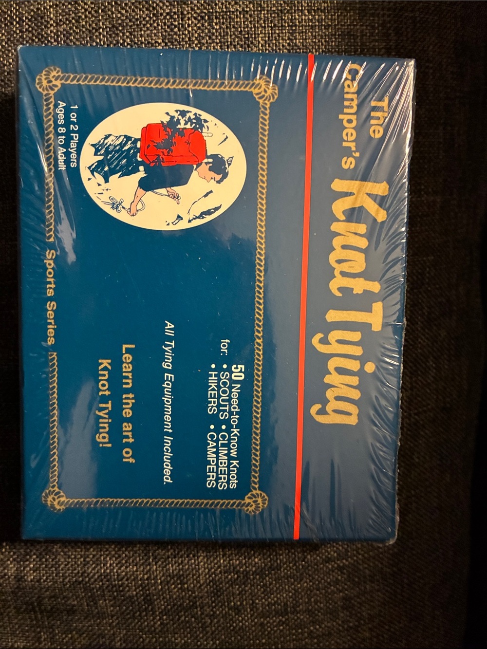 NWT Vintage 1986 Camper's Knot Tying Game Sealed New
